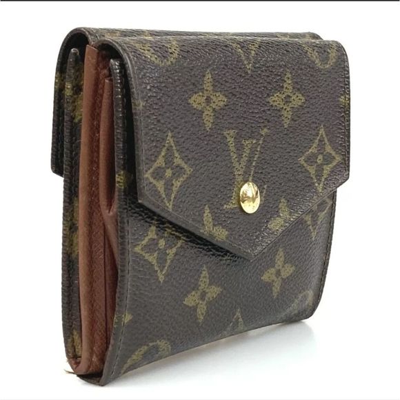 Louis Vuitton Wallet Tri Fold M61660 Porte Monnaie Billets Monogram Auth - Picture 3 of 10